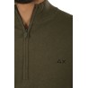 Maglia SUN68 Mezza Zip Militare